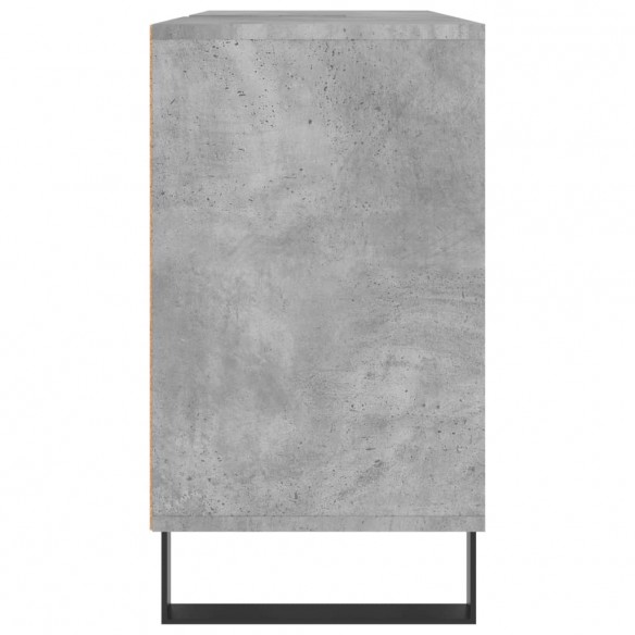 Armoire salle de bain gris béton 80x33x60cm bois d'ingénierie