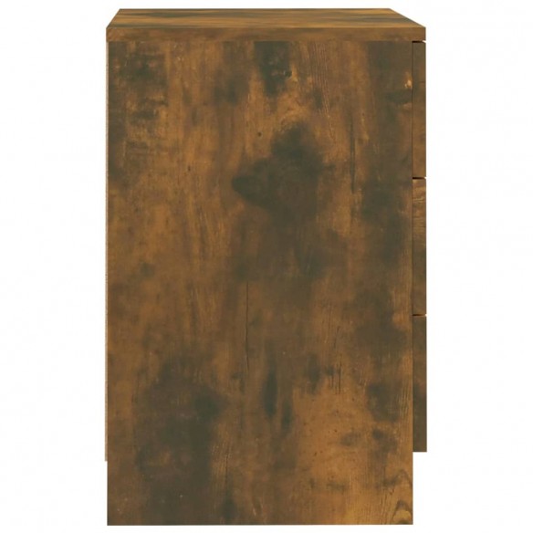 Table de chevet Chêne fumé 38x35x56 cm Bois d'ingénierie