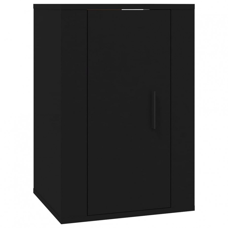 Meubles TV muraux 2 pcs Noir 40x34,5x60 cm Meubles TV muraux 2 pcs Noir 40x34,5x60 cm