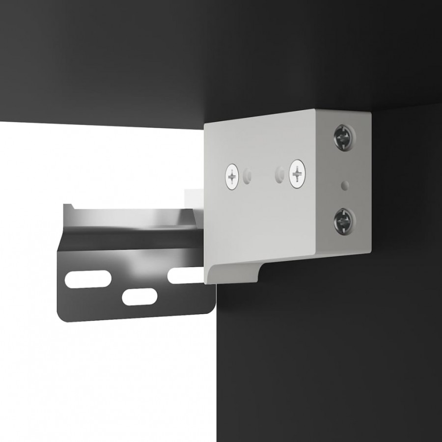 Meubles TV muraux 2 pcs Noir 40x34,5x60 cm Meubles TV muraux 2 pcs Noir 40x34,5x60 cm