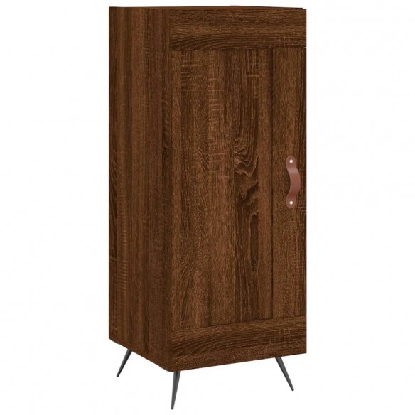 Buffet haut Chêne marron 34,5x34x180 cm Bois d'ingénierie