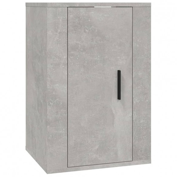 Ensemble de meubles TV 3 pcs Gris béton Bois d'ingénierie