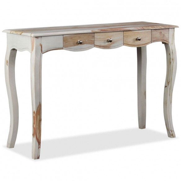 Table console et 3 tiroirs Bois de Sesham massif 110x40x76 cm