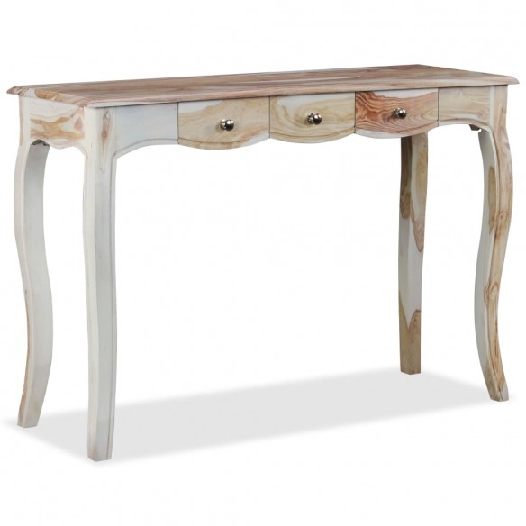 Table console et 3 tiroirs Bois de Sesham massif 110x40x76 cm