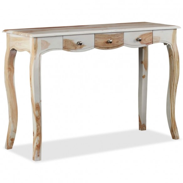 Table console et 3 tiroirs Bois de Sesham massif 110x40x76 cm