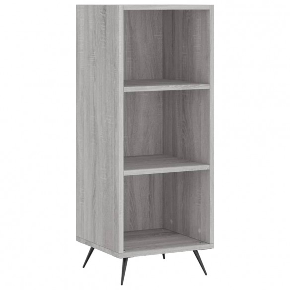 Armoire à étagères sonoma gris 34,5x32,5x90cm bois d'ingénierie