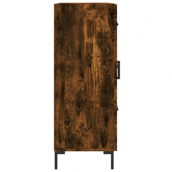 Buffet chêne fumé 69,5x34x90 cm bois d'ingénierie