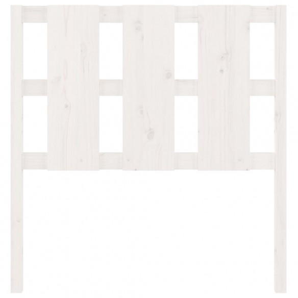 Tête de lit Blanc 95,5x4x100 cm Bois massif de pin
