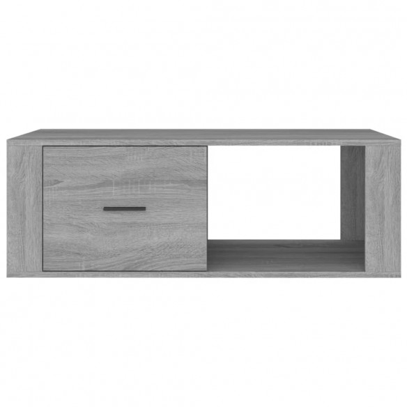 Table basse Sonoma gris 100x50,5x35 cm Bois d'ingénierie