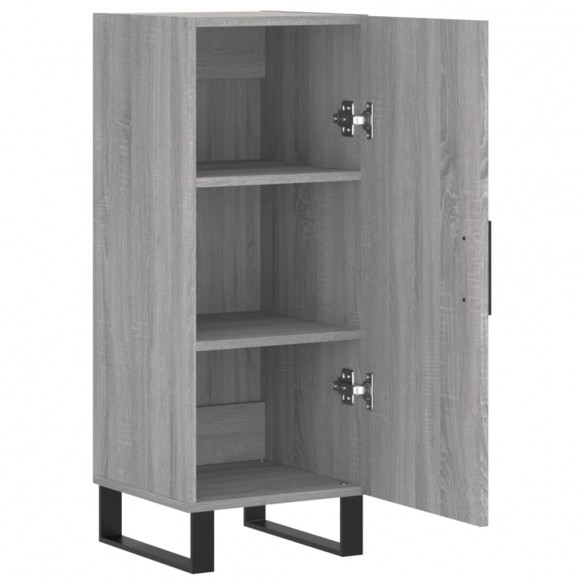 Buffet Sonoma gris 34,5x34x90 cm Bois d'ingénierie