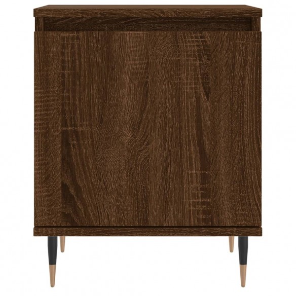 Table de chevet chêne marron 40x30x50 cm bois d'ingénierie