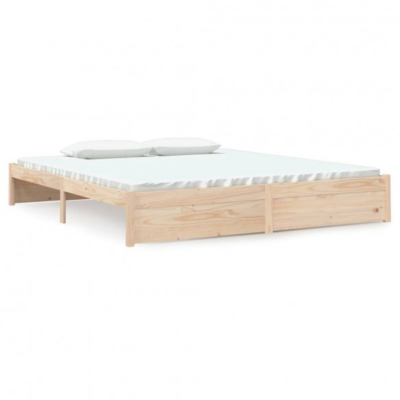 Cadre de lit bois massif 180x200 cm super king