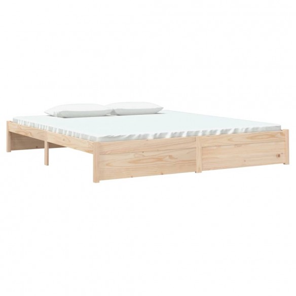 Cadre de lit bois massif 180x200 cm super king