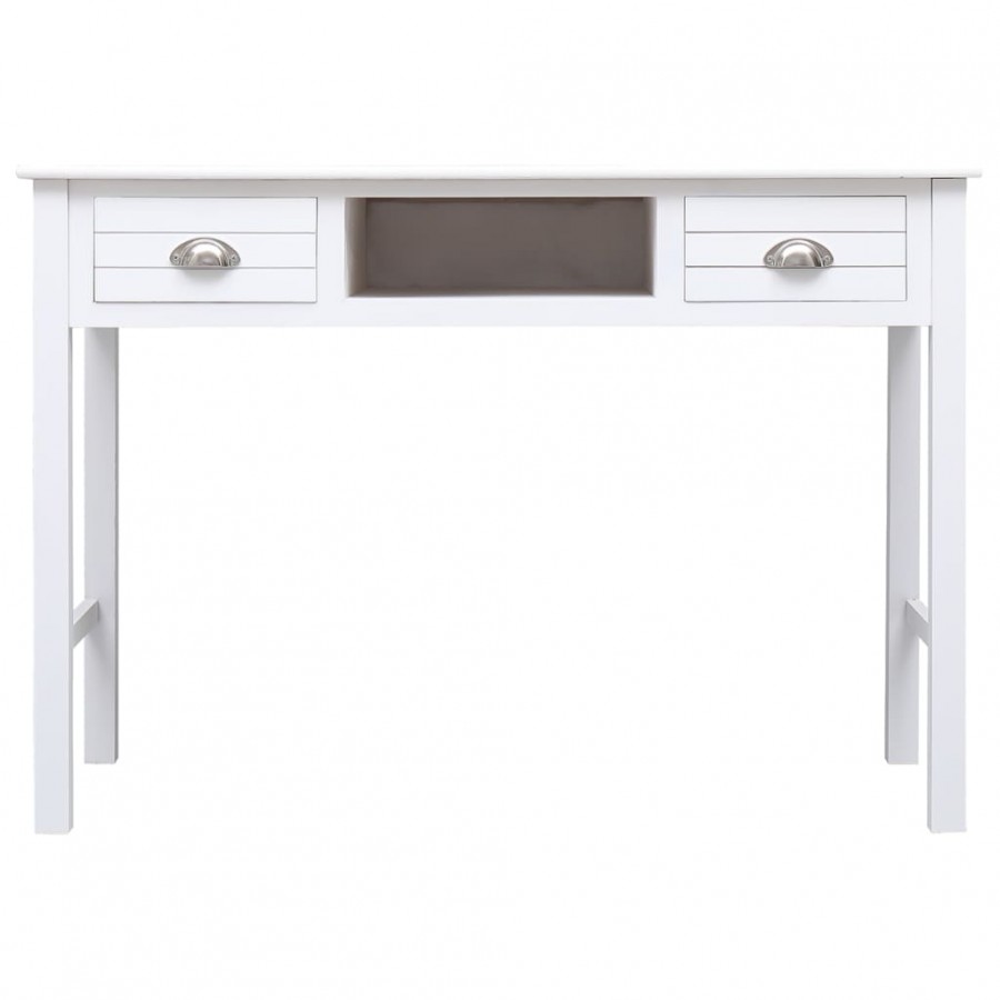 Buffet Blanc 108x45x76 cm Bois de Paulownia massif