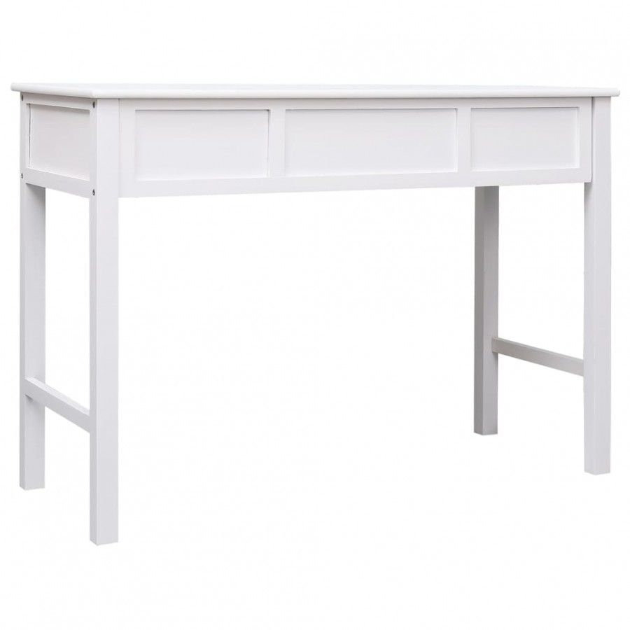 Buffet Blanc 108x45x76 cm Bois de Paulownia massif