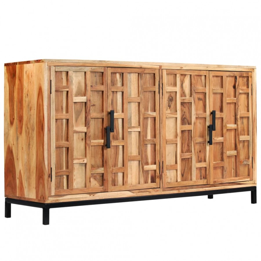 Buffet Bois d'acacia massif 145 x 40 x 80 cm