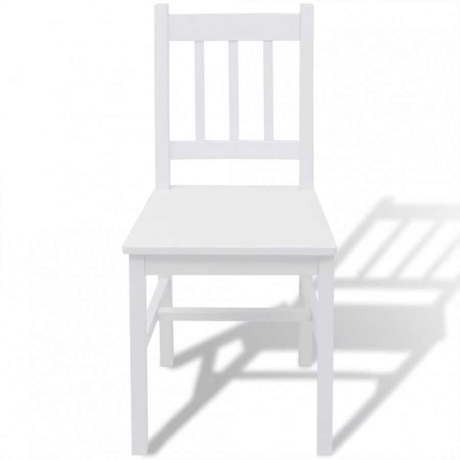 Jeu de salle à manger 7 pcs Pinède Blanc