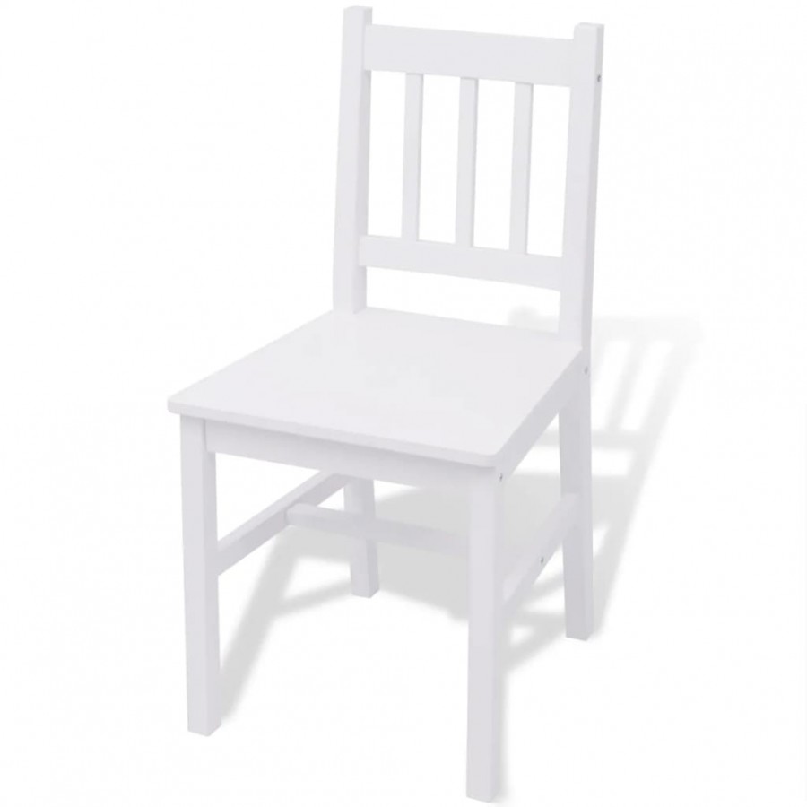 Jeu de salle à manger 7 pcs Pinède Blanc