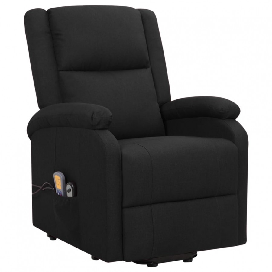 Fauteuil de massage Noir Tissu Fauteuil de massage Noir Tissu