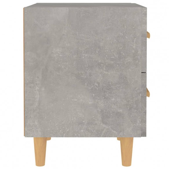 Table de chevet Gris béton 40x35x47,5 cm