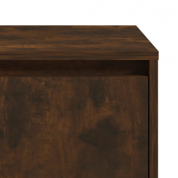 Table de chevet chêne fumé 45x34x44,5 cm bois d'ingénierie