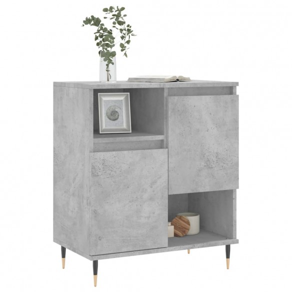 Buffet Gris béton 60x35x70 cm Bois d'ingénierie