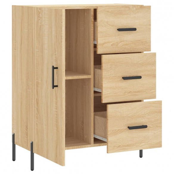 Buffet chêne sonoma 69,5x34x90 cm bois d'ingénierie