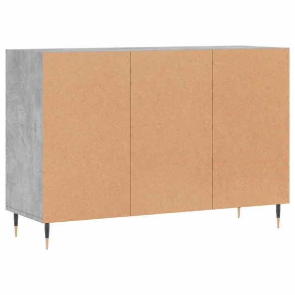 Buffet gris béton 103,5x35x70 cm bois d'ingénierie