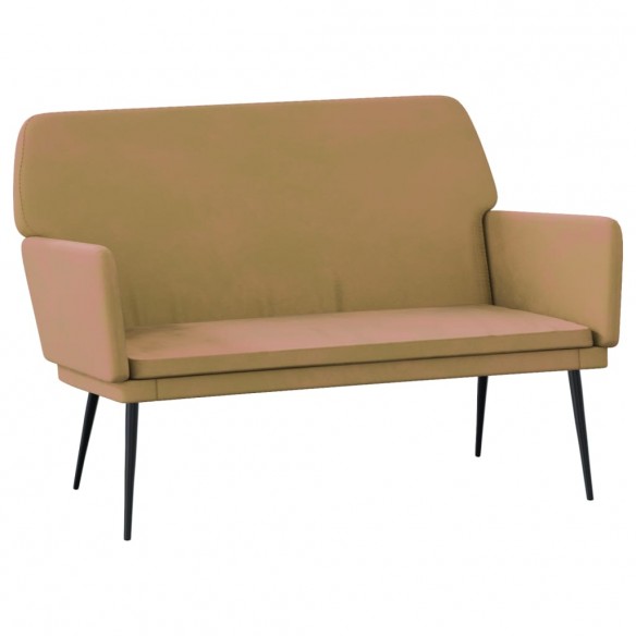 Banc Marron 108x79x79 cm Velours