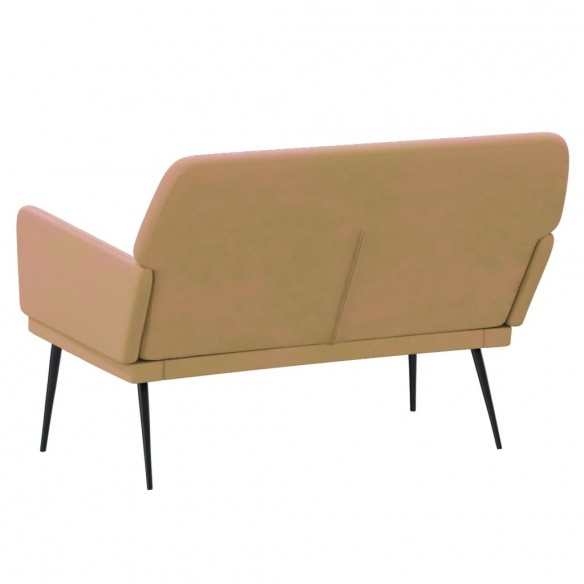 Banc Marron 108x79x79 cm Velours