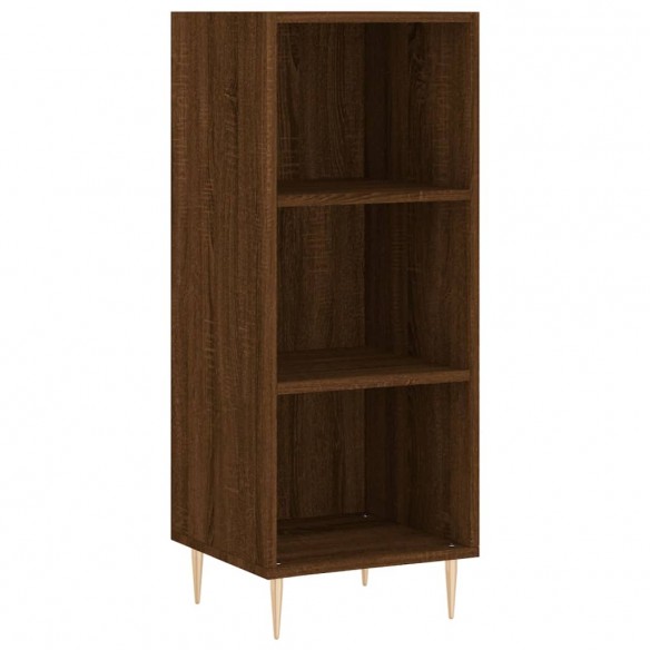 Buffet haut Chêne marron 34,5x32,5x180 cm Bois d'ingénierie