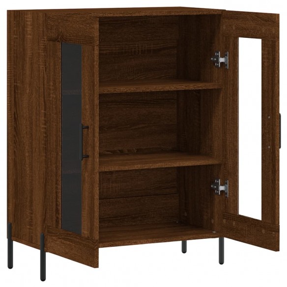 Buffet chêne marron 69,5x34x90 cm bois d'ingénierie