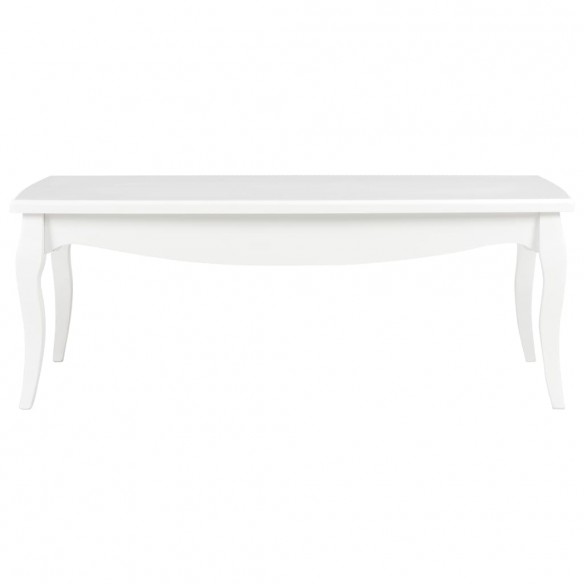 Table basse Blanc 110 x 60 x 40 cm Bois de pin massif