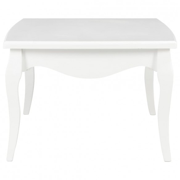 Table basse Blanc 110 x 60 x 40 cm Bois de pin massif