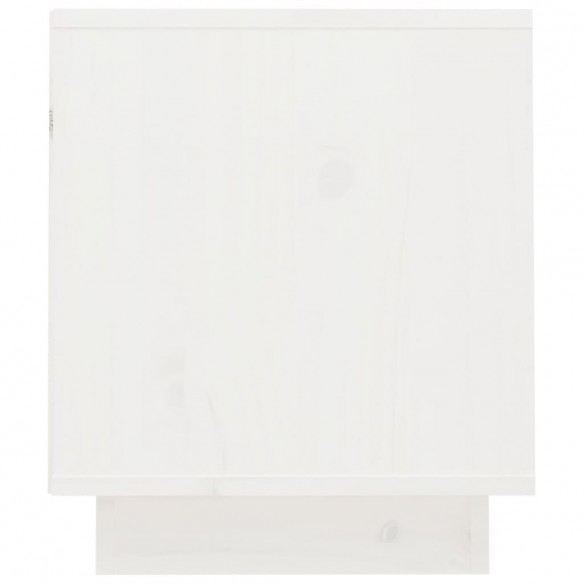 Meuble TV Blanc 70x34x40 cm Bois de pin massif