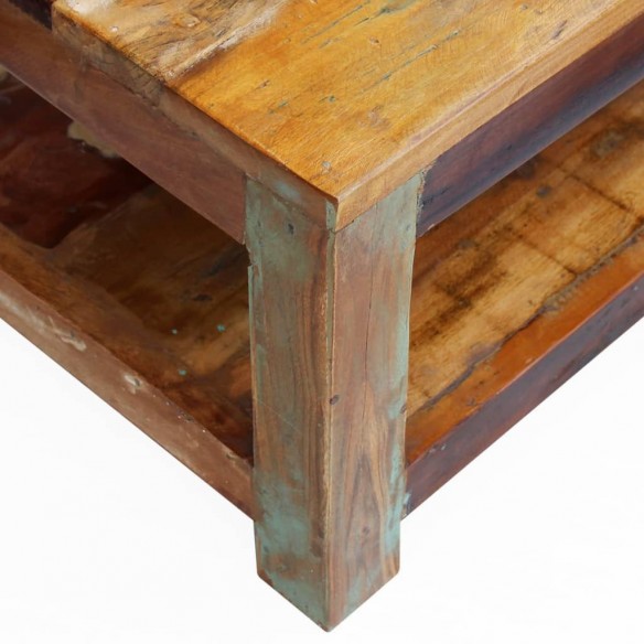 Table basse Bois de récupération massif 90 x 45 x 35 cm