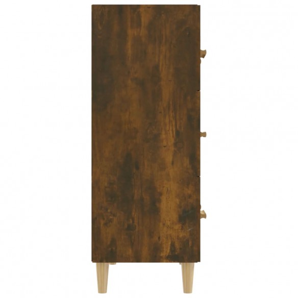 Buffet Chêne fumé 70x34x90 cm Bois d'ingénierie