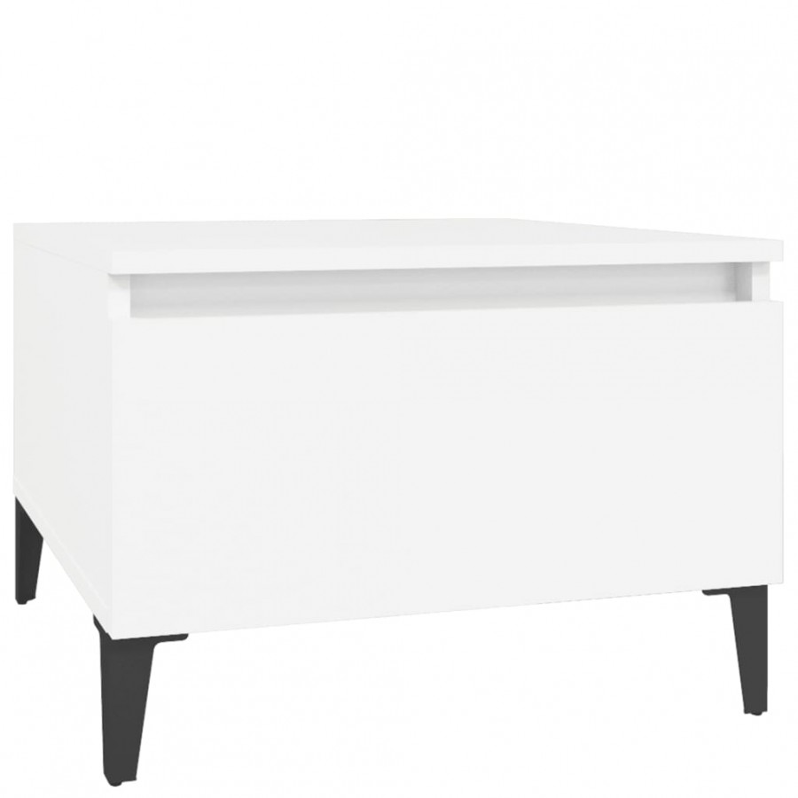 Tables d'appoint 2 pcs Blanc 50x46x35 cm 
