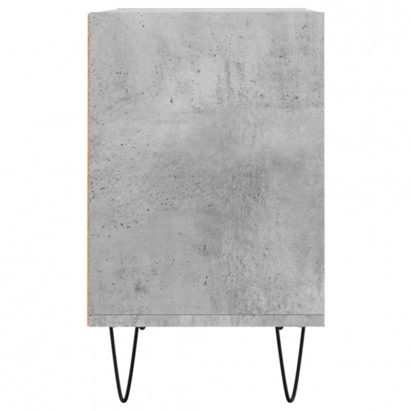 Meuble TV gris béton 69,5x30x50 cm bois d'ingénierie
