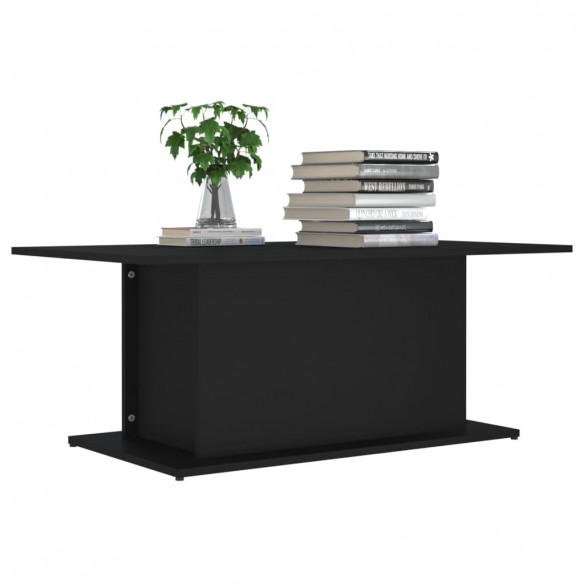 Table basse Noir 102x55,5x40 cm Aggloméré