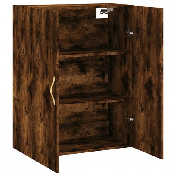 Armoire murale chêne fumé 69,5x34x90 cm