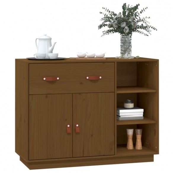 Buffet Marron miel 98,5x40x75 cm Bois massif de pin