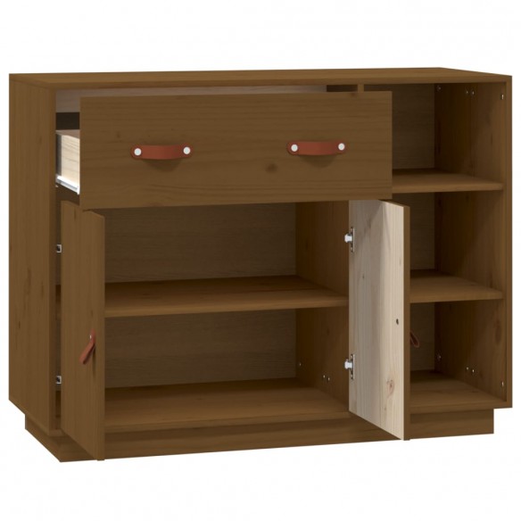 Buffet Marron miel 98,5x40x75 cm Bois massif de pin