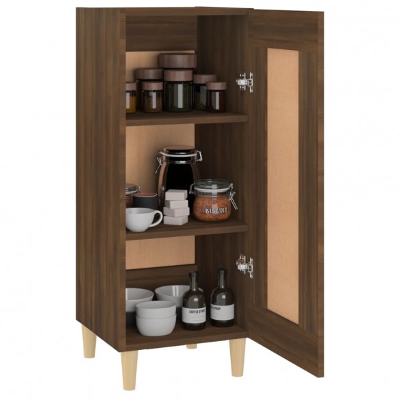 Buffet Chêne marron 34,5x34x90 cm Bois d'ingénierie