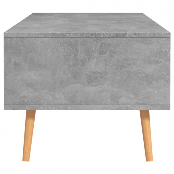 Table basse Gris béton 100x49,5x43 cm Aggloméré