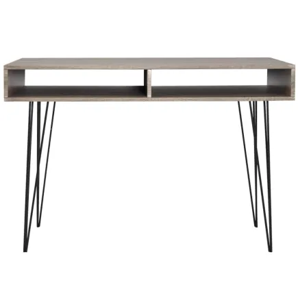 Bureau avec 2 compartiments Gris 2