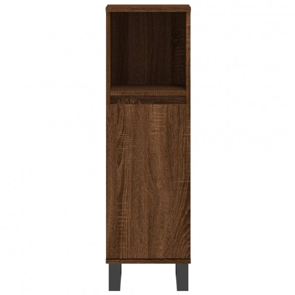 Armoire de bain chêne marron 30x30x100 cm bois d'ingénierie