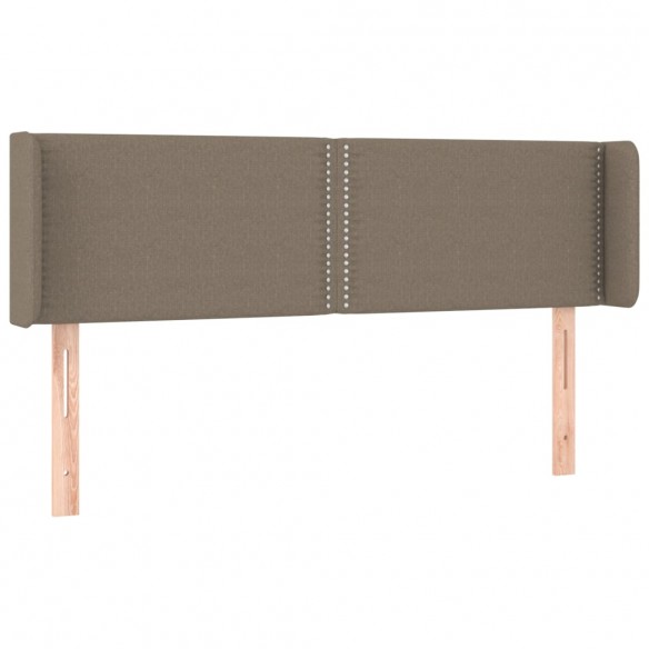 Tête de lit à LED Taupe 147x16x78/88 cm Tissu