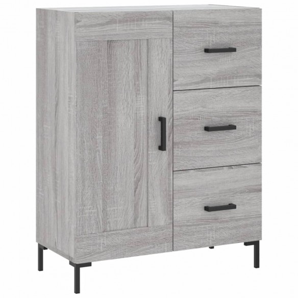 Buffet haut Sonoma gris 69,5x34x180 cm Bois d'ingénierie