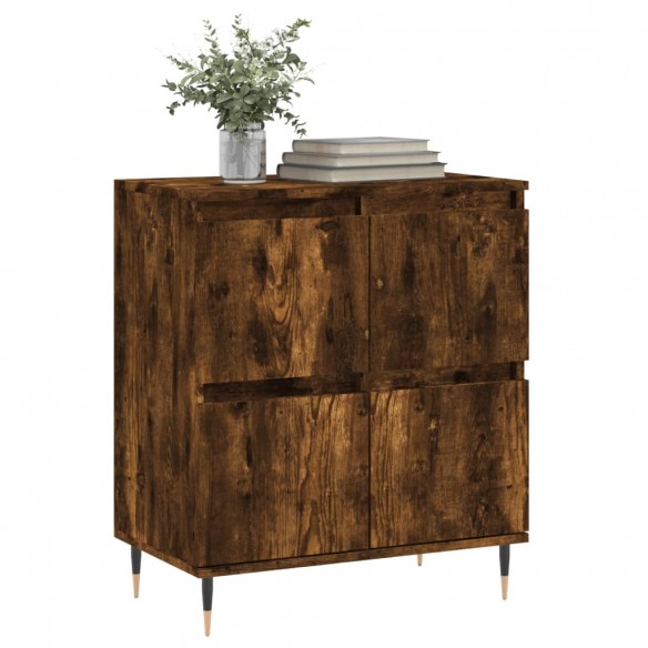 Buffet Chêne fumé 60x35x70 cm Bois d'ingénierie